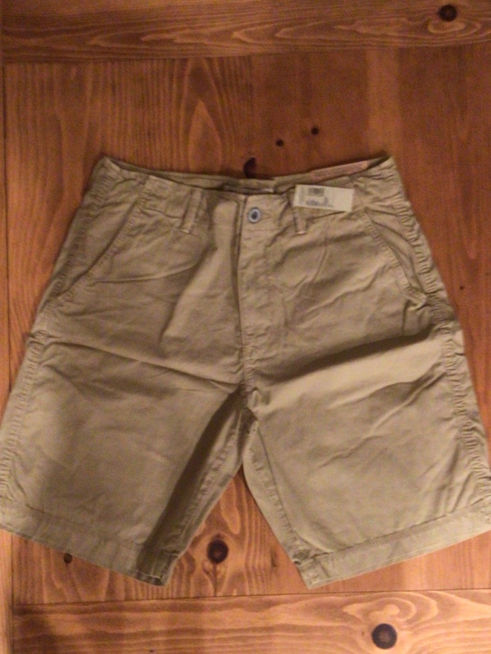 American Eagle Outfitters Men's Tan Flat Front Shorts khaki